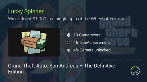 Lucky Spinner achievement in Grand Theft Auto: San .